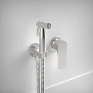 Ava Purity Douche Kit W/ Flanges - Brushed Stainless Steel