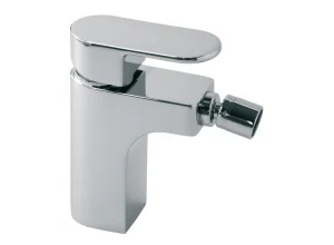 Vado Life Mono Bidet Mixer Smooth Bodied Single Lever Deck Mounted Without Pop-up Waste Chrome
