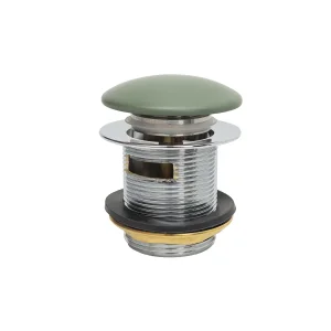 Bc Designs Push Down Bath Waste 70mm (slotted) Khaki Green