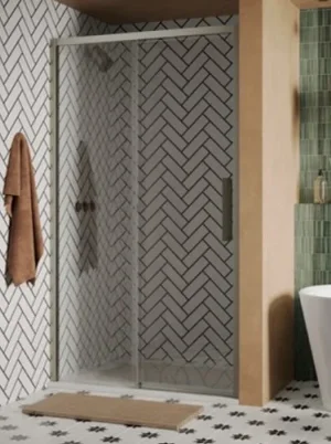 Crosswater Asura 8mm Sliding Door 1200 Stainless Steel