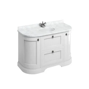 Burlington Drawer Unit 2 Round Corner Units White
