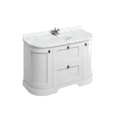 Burlington Drawer Unit 2 Round Corner Units White