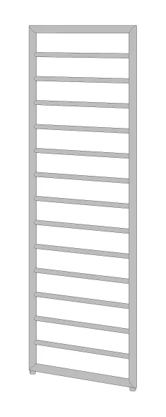 Ava Frame 1500x500mm Towel Rail Brushed Stainless Steel