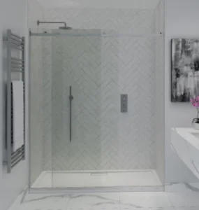 Shower Lab View 30 Standard-sliding Door + Fixed Panel 1005-1005 X 2000