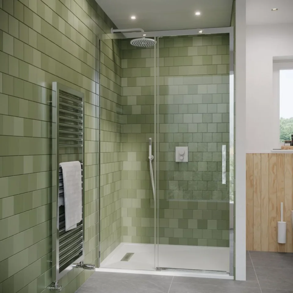 Crosswater MPRO Crossbox Push 2 Outlet Trimset & Handles Matt White detail view - Image 4