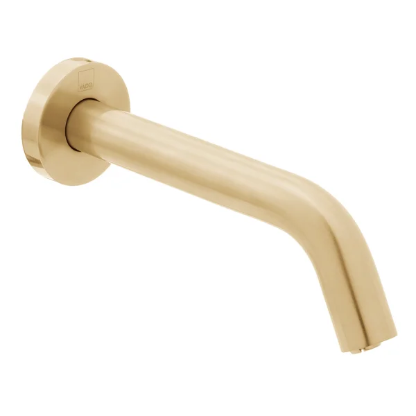 Vado Individual Infra-red Wall Mounted Spout Brushed Gold