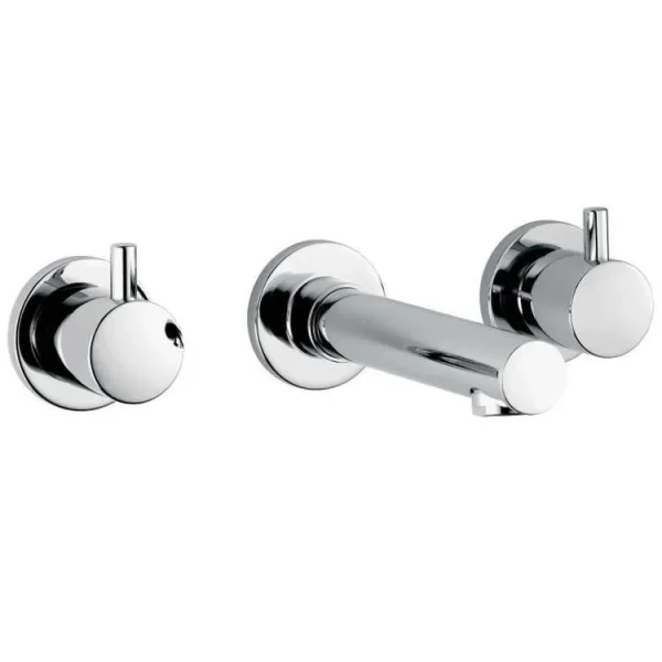 Vado Zoo 3 Hole Basin Mixer Wall Mounted Chrome product image - Image 1