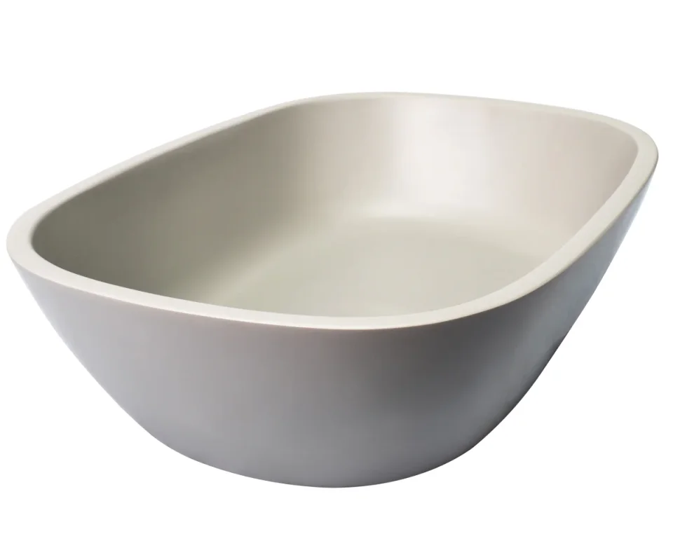 Bc Designs Vive Basin 530 X 360 Powder Grey detail view - Image 6