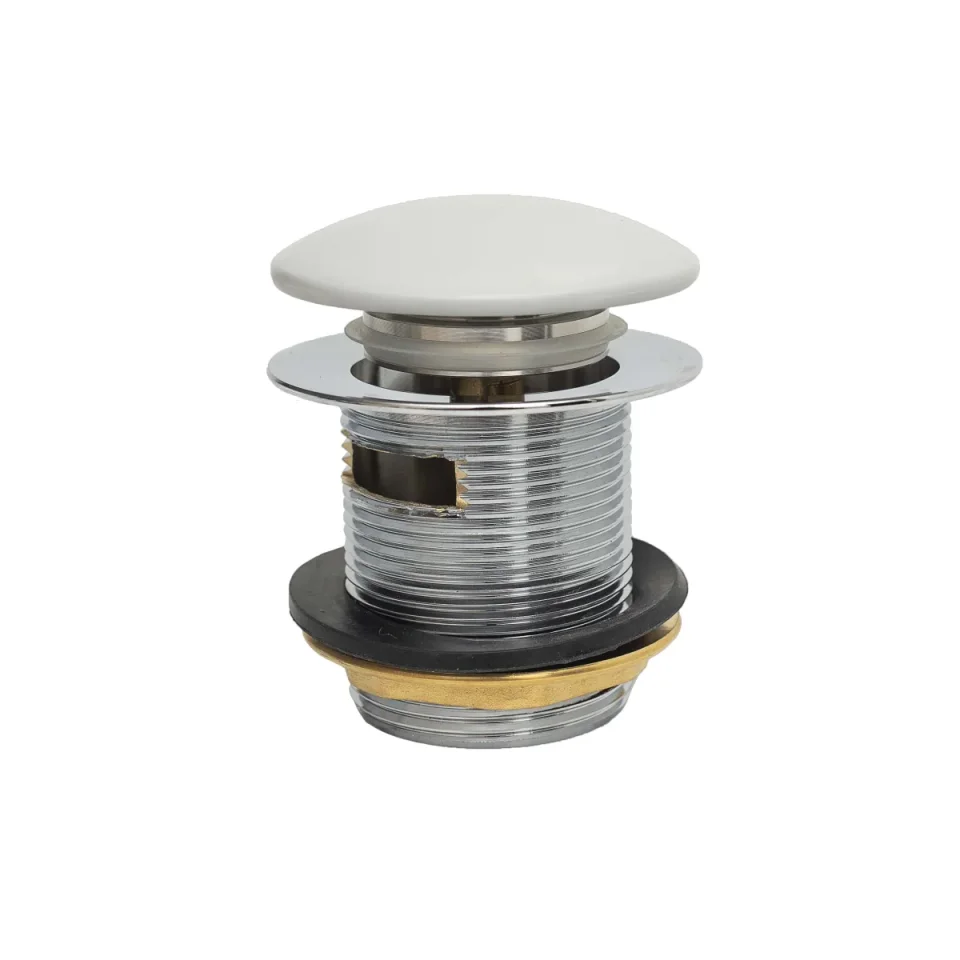 Bc Designs Push Down Bath Waste 70mm (slotted) Powder Grey product image - Image 1