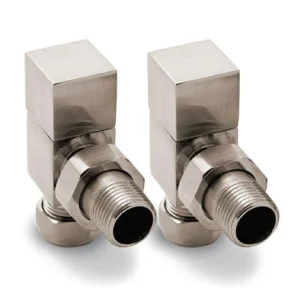 Reina Loge Radiators Valves - Brushed Angled