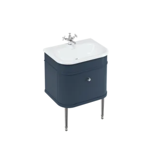 Burlington Chalfont Single Drawer Unit 650mm Blue