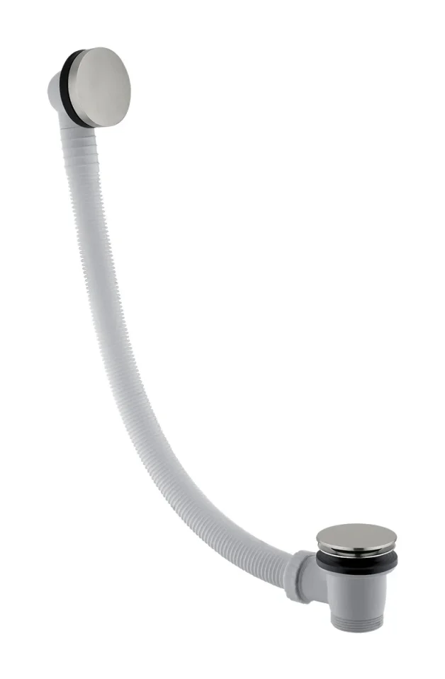 Brushed Stainless Steel  Inox Click Clack Bath Waste 80cm product image - Image 1