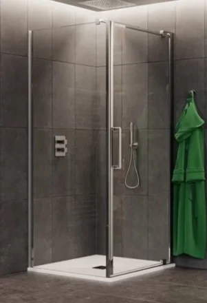 Crosswater Optix Side Panel For Pivot Door 800 Polished Stainless