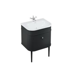 Burlington Chalfont Single Drawer Unit 650mm Black
