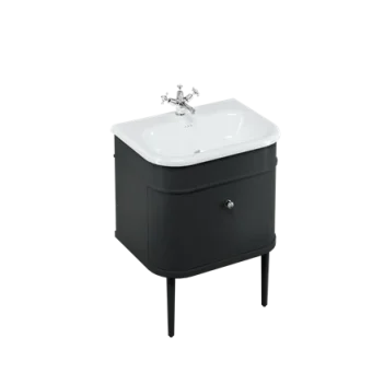 Burlington Chalfont Single Drawer Unit 650mm Black