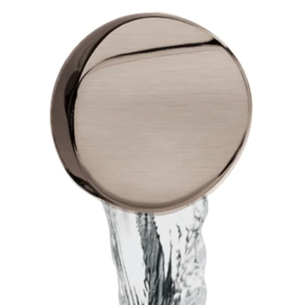 Bc Designs Overflow Filler & Push Down Waste Brushed Nickel