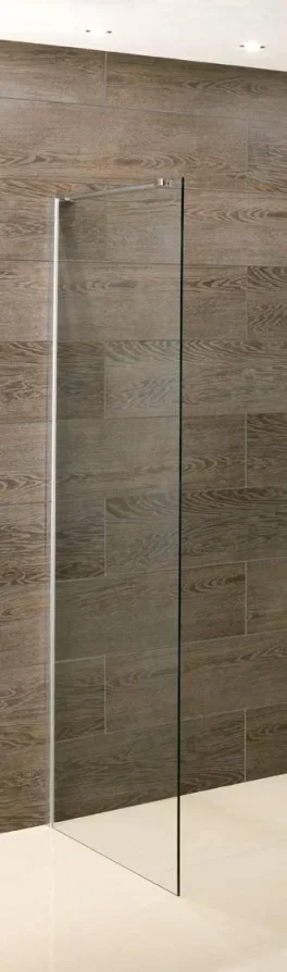 Eastbrook Valliant Walkin 900x1950 A Inc Support Bar 8mm Chrome product image - Image 1