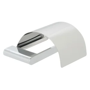 Vado Photon Covered Paper Holder Wall Mounted Chrome