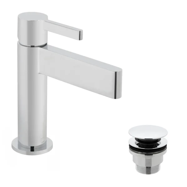 Vado Edit Mono Basin Mixer With Universal Waste Chrome