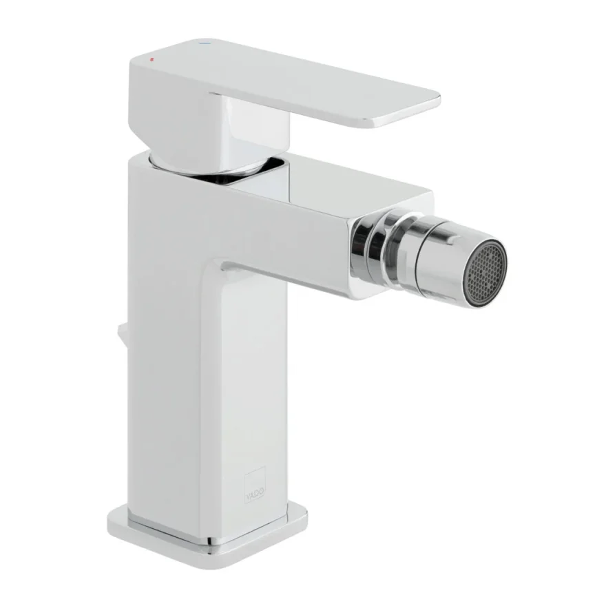 Vado Phase Mono Bidet Mixer Single Lever Deck Mounted With Pop-up Waste Chrome product image - Image 1