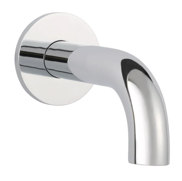 Just Taps Florence Basin Spout With Wall Flange 240mm Chrome
