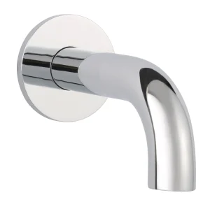 Just Taps Florence Basin Spout With Wall Flange 240mm Chrome