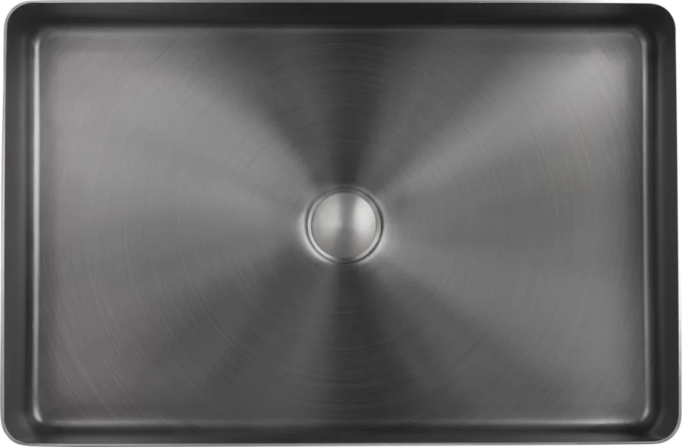 Just Taps Vos Brushed Black Grade 316 Stainless Steel Counter Top Basin product image - Image 1