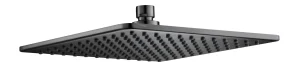 Just Taps Hix Square Shower Head 250mm Brushed Black