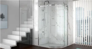 Merlyn 8 Series Frameless 1 Door Offset Quadrant 900 X 760mm