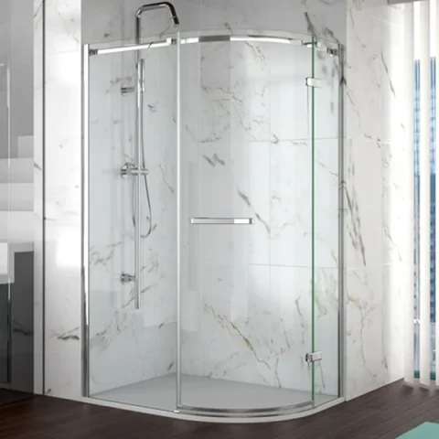 Merlyn 8 Series Frameless 1 Door Offset Quadrant 1200 X 900mm detail view - Image 2