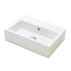 Saneux Matteo 50x37cm Washbasin 1th - Gloss White