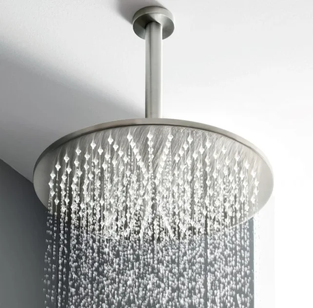 Crosswater Ceiling Shower Arm 200mm Stainless Steel Effect detail view - Image 2