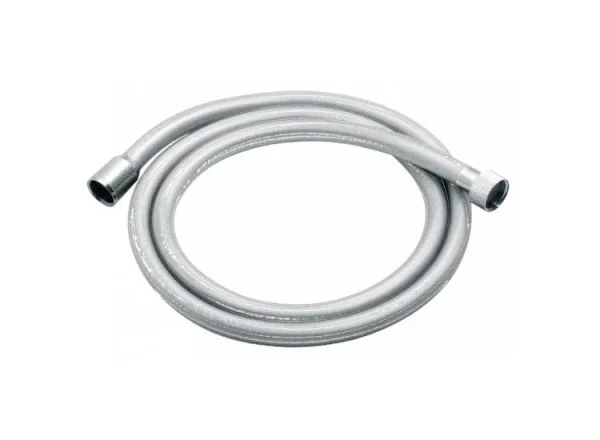 Vado Zoo Smoothflex Anti-twist Silver Shower Hose 150cm Chrome detail view - Image 2