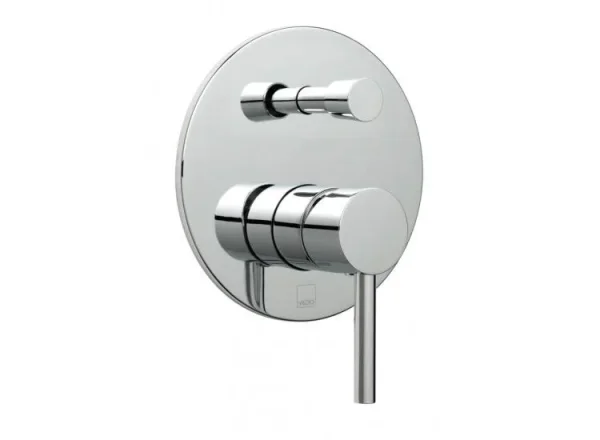 Vado Zoo 2 Outlet Single Lever Concealed Manual Valve With Diverter Round Backplate Chrome detail view - Image 2