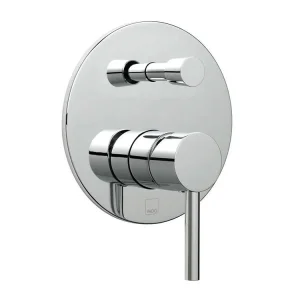 Vado Zoo 2 Outlet Single Lever Concealed Manual Valve With Diverter Round Backplate Chrome