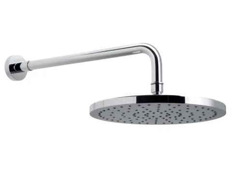 Vado Saturn 254mm (10") Round Shower Head With Arm Chrome detail view - Image 2