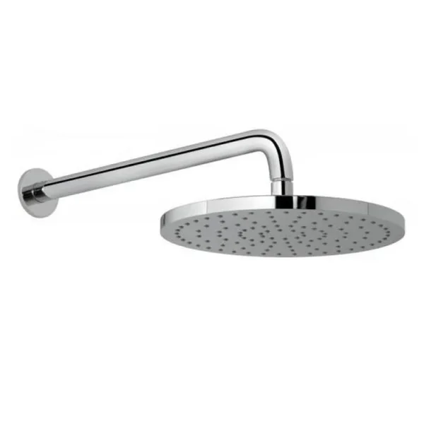 Vado Saturn 254mm (10") Round Shower Head With Arm Chrome detail view - Image 4