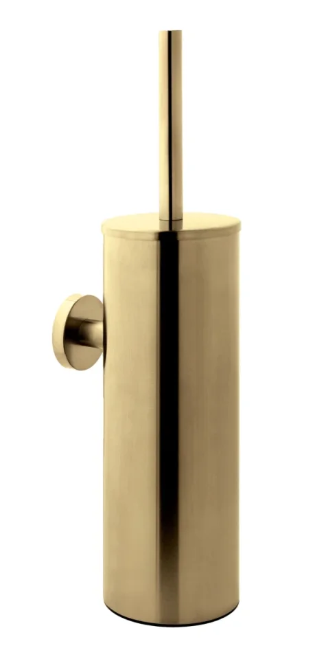 Just Taps Vos Brush holder brushed brass product image - Image 1
