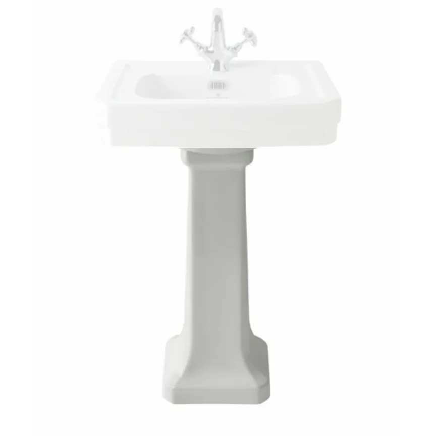 Bc Designs Victrion Pedestal (540mm Basin) White product image - Image 1