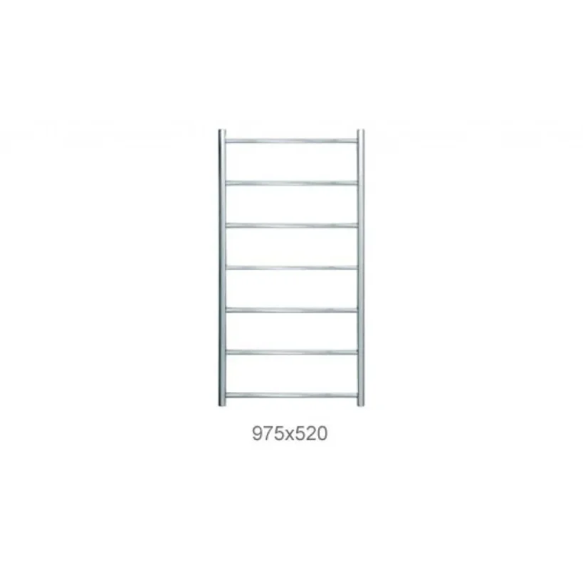 Jis Pevensey 975 X 520mm Radiator For Electric Heating Satin Stainless Steel product image - Image 1