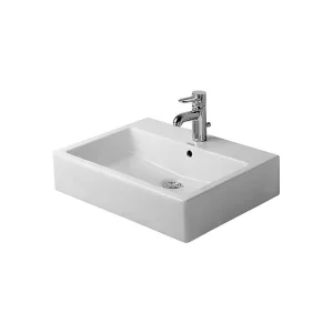 Duravit Vero 600mm Countertop Basin 600mm with 1 Tap Hole White