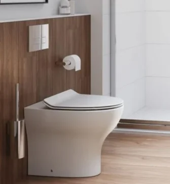 Crosswater Kai Back To Wall Toilet White detail view - Image 2