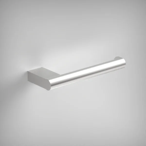 Ava Round Toilet Roll Holder - Brushed Stainless Steel