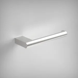 Ava Round Toilet Roll Holder - Brushed Stainless Steel