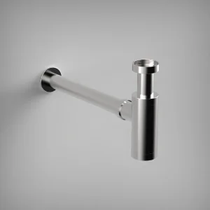 Ava Contemporary Round Bottle Trap - Polished Stainless Steel