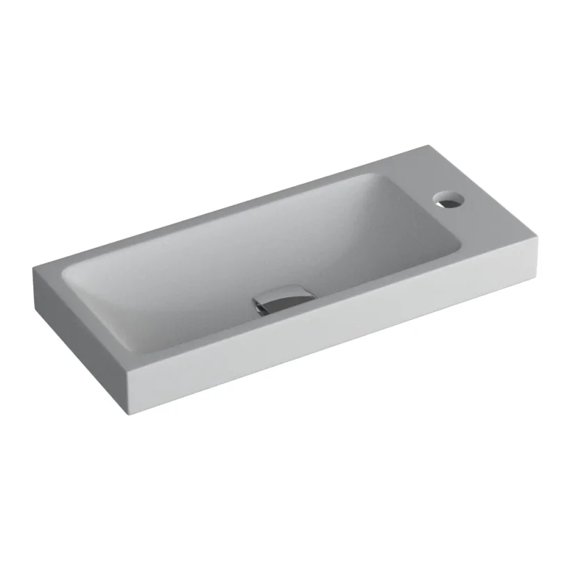 Faeber Silkstone Box 400mm Cloakroom Single Wall Hung Basin Matt (requires Brackets) product image - Image 1