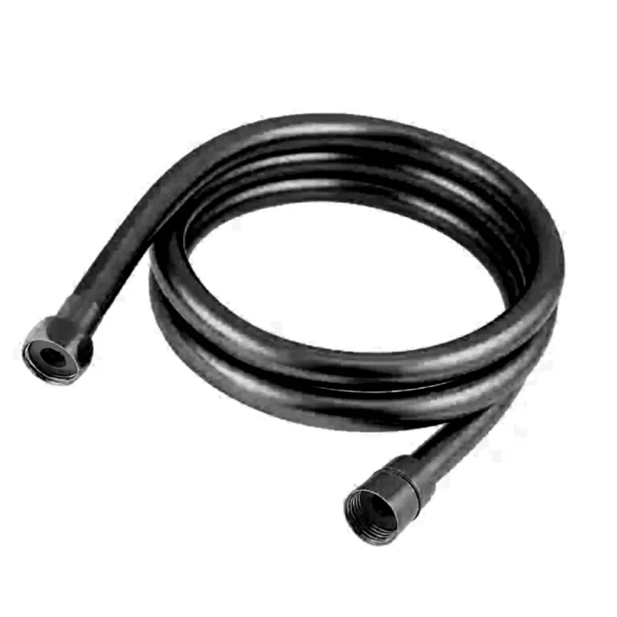 AVA Easy Clean PVC Shower Hose - Black product image - Image 1