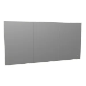 Faeber Edge 1500 Led 3 Door Illuminated Mirror Cabinet (recess Compatible)