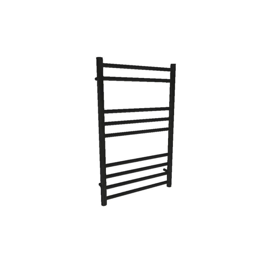 AVA Trend Ladder 800 x 500mm Black Stainless Steel Towel Rail product image - Image 1