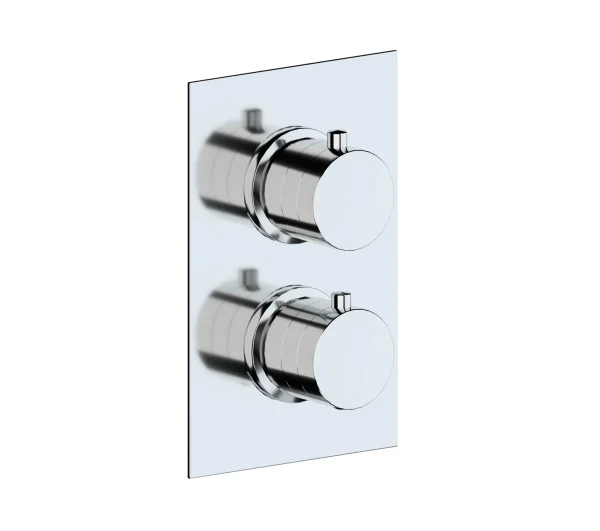 AVA Essence 1 Outlet 2 Handle Shower Valve Polished Chrome